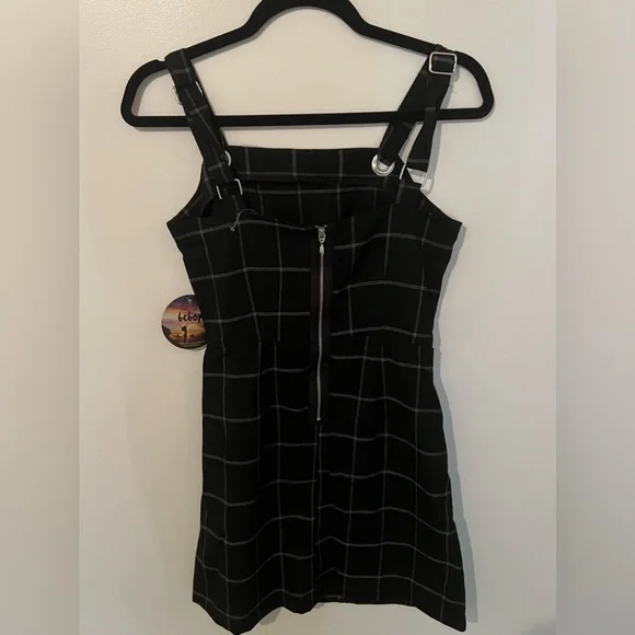 Windowpane Pattern Dress - Picture 3 of 3